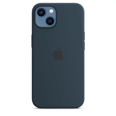 Kép 3/8 - Apple iPhone 13 Silicone Case with MagSafe Abyss Blue