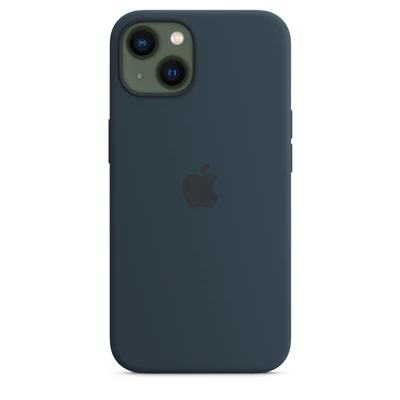 Kép 4/8 - Apple iPhone 13 Silicone Case with MagSafe Abyss Blue