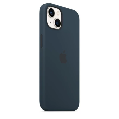 Kép 7/8 - Apple iPhone 13 Silicone Case with MagSafe Abyss Blue