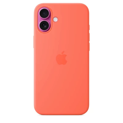 Kép 4/5 - Apple iPhone 16 Plus Silicone Case with MagSafe Tangerine (Seasonal)