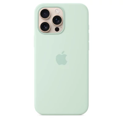 Kép 2/4 - Apple iPhone 16 Pro Max Silicone Case with MagSafe Aquamarine (Seasonal)