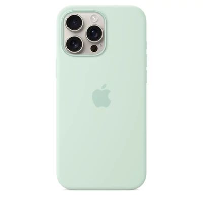 Kép 3/4 - Apple iPhone 16 Pro Max Silicone Case with MagSafe Aquamarine (Seasonal)
