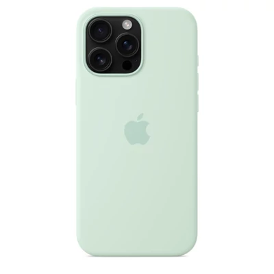 Kép 4/4 - Apple iPhone 16 Pro Max Silicone Case with MagSafe Aquamarine (Seasonal)