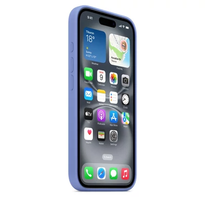 Kép 6/6 - Apple iPhone 16 Silicone Case with MagSafe Periwinkle (Seasonal)