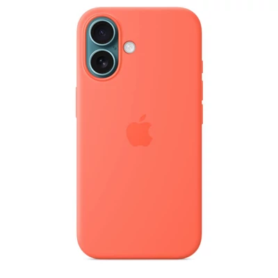 Kép 3/6 - Apple iPhone 16 Silicone Case with MagSafe Tangerine (Seasonal)
