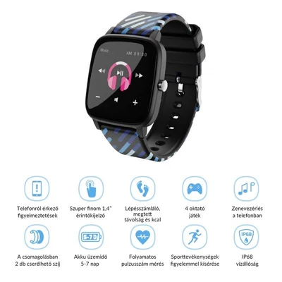 Kép 4/8 - Lamax BCool SmartWatch Black