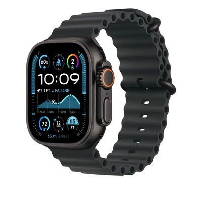 Kép 2/3 - Apple Watch 49mm Ocean Band Black Black Titanium Finish