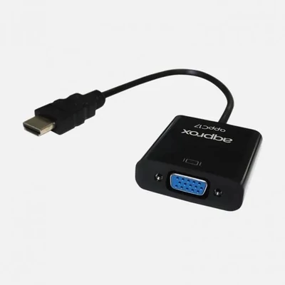 Kép 2/3 - Approx APPC17 HDMI to VGA + audio adapter Black