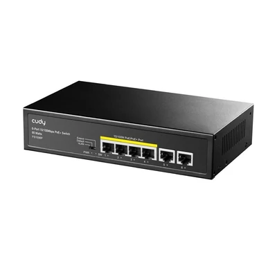 Kép 2/5 - Cudy FS1006P 4-FE PoE Switch with 2 Uplink FE