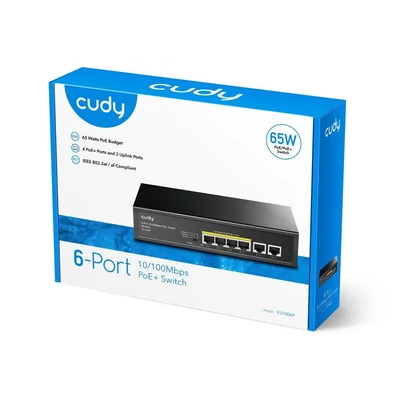 Kép 4/5 - Cudy FS1006P 4-FE PoE Switch with 2 Uplink FE