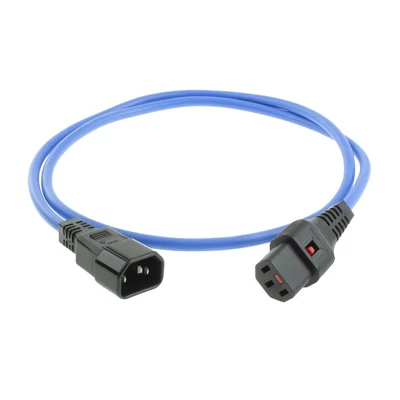 Kép 3/6 - ACT Powercord C13 IEC Lock - C14 1,5m Blue