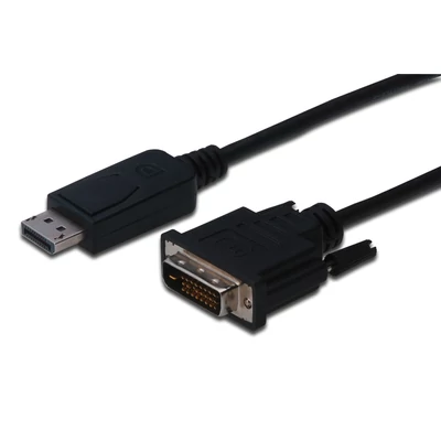 Kép 2/2 - Assmann DisplayPort adapter cable, DP - DVI-D (Dual Link) (24+1) 1m Black