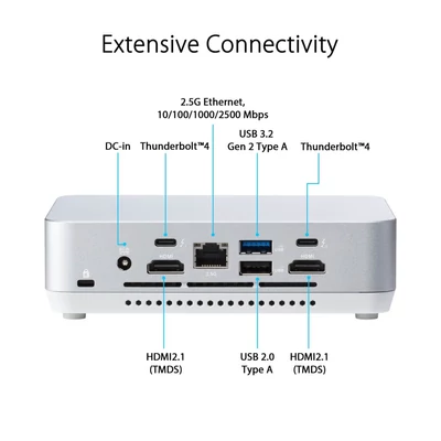 Kép 12/12 - Asus NUC 14 Pro+ NUC14RVSU90YBR2 Revel Canyon