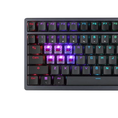 Kép 9/9 - Asus ROG Azoth Gaming Bluetooth Keyboard Moonlight Black US