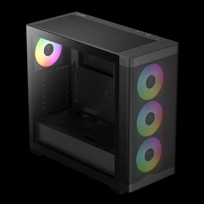 Kép 5/6 - Gamdias Athena M3 Tempered Glass Black