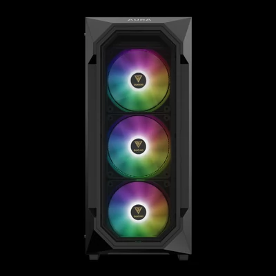 Kép 5/9 - Gamdias Aura GC1 Elite ARGB Tempered Glass Black