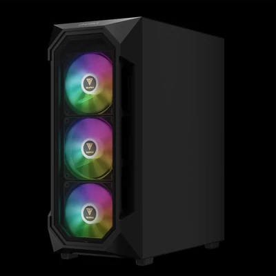 Kép 6/9 - Gamdias Aura GC1 Elite ARGB Tempered Glass Black