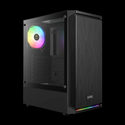 Kép 2/9 - Gamdias Aura GC8 ARGB Tempered Glass fekete