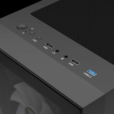 Kép 10/10 - Gamdias Talos E2 Elite Tempered Glass Black