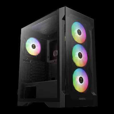 Kép 3/10 - Gamdias Talos E2 Elite Tempered Glass Black