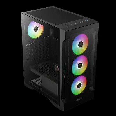 Kép 5/10 - Gamdias Talos E2 Elite Tempered Glass Black