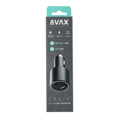 Kép 4/4 - Avax CC663B CARLY+ 63W Car Charger Black