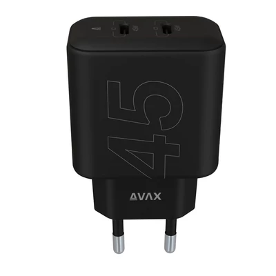 Kép 2/5 - Avax CH602B Speedy 45W GaN Fast Charger Black