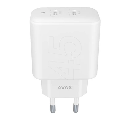 Kép 2/5 - Avax CH602B Speedy 45W GaN Fast Charger White