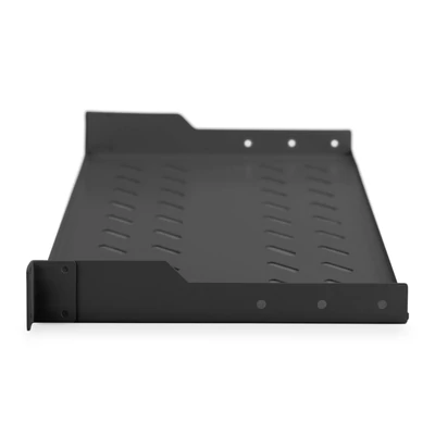 Kép 3/9 - Digitus 1U fix polc 400 mm mélységű állványokhoz, 45x483x250 mm, 15 kg-os súlyig fekete(RAL 9005)