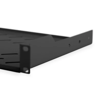 Kép 4/9 - Digitus 1U fix polc 400 mm mélységű állványokhoz, 45x483x250 mm, 15 kg-os súlyig fekete(RAL 9005)