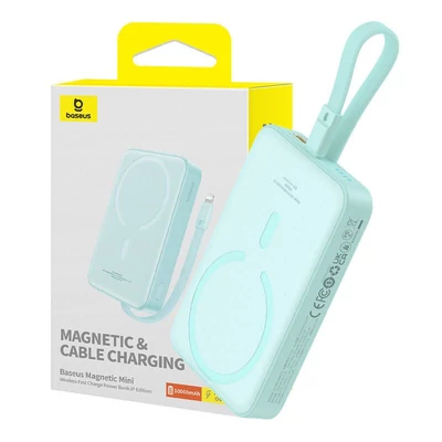 Kép 3/3 - Baseus Magnetic Mini 10000mAh PowerBank Blue