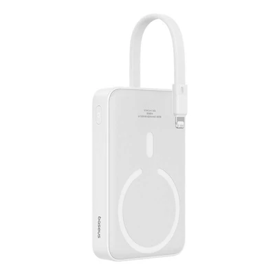 Kép 2/4 - Baseus Magnetic Mini 10000mAh PowerBank White