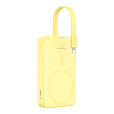 Kép 2/3 - Baseus Magnetic Mini 10000mAh PowerBank Yellow