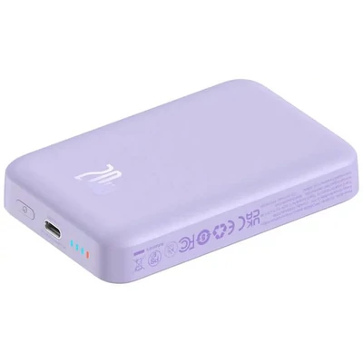 Kép 6/10 - Baseus Magnetic Mini Air 10000mAh PowerBank Purple