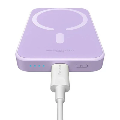 Kép 6/8 - Baseus Magnetic Mini Air 6000mAh PowerBank Purple