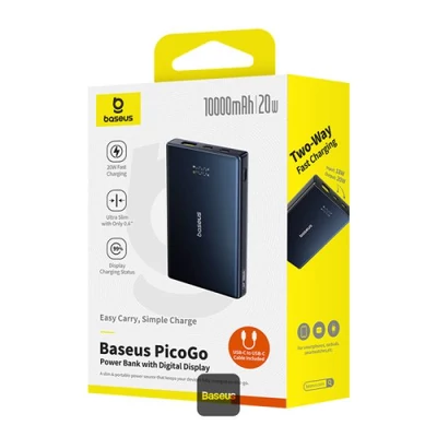 Kép 3/3 - Baseus PicoGo 10000mAh PowerBank Black
