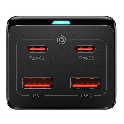Kép 3/5 - Baseus Powerstrip 100W Elosztó 1DIN Black