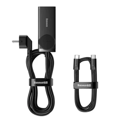 Kép 4/5 - Baseus Powerstrip 100W Elosztó 1DIN Black