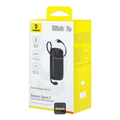 Kép 2/2 - Baseus Qpow 2 10000mAh PowerBank Black