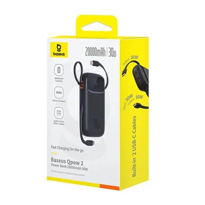 Kép 6/6 - Baseus Qpow 2 20000mAh PowerBank Black