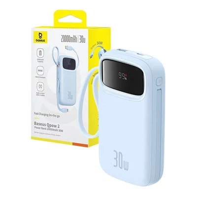 Kép 5/5 - Baseus Qpow 2 20000mAh PowerBank Blue