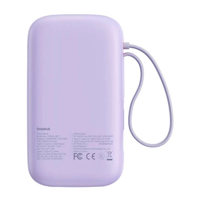 Kép 5/6 - Baseus Qpow 2 20000mAh PowerBank Purple