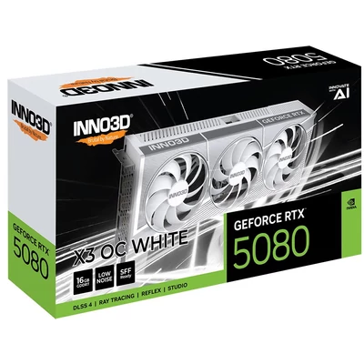Kép 3/3 - Inno3D GeForce RTX5080 16GB GDDR7 X3 OC White