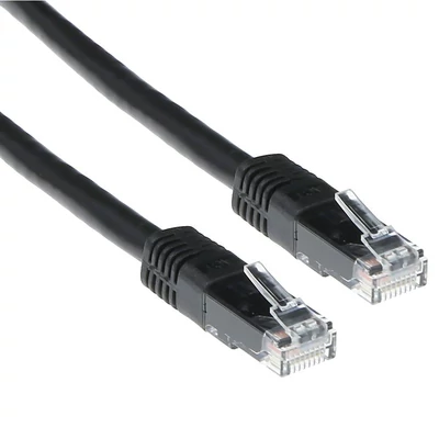ACT CAT6A U-UTP Patch Cable 3m fekete