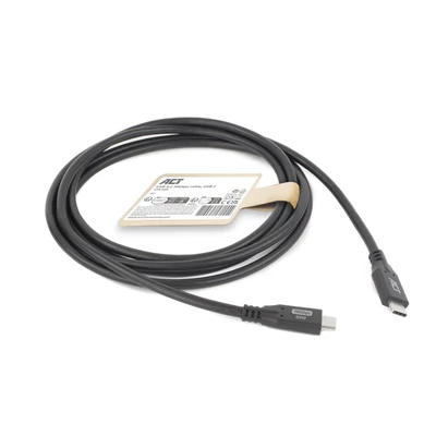 Kép 3/6 - ACT USB-C to USB-C cable 0,5m Black