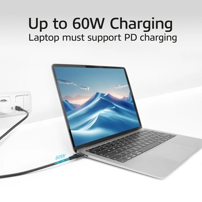 Kép 5/6 - ACT USB-C to USB-C cable 0,5m Black