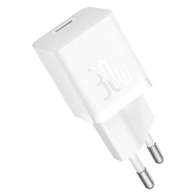 Kép 3/7 - Baseus USB-C GaN5 mini 30W mains charger White