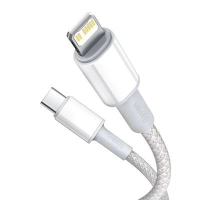 Kép 2/4 - Baseus USB-C to Lightning Cable 1m White