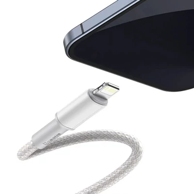 Kép 3/4 - Baseus USB-C to Lightning Cable 1m White