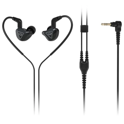 Kép 5/5 - Behringer MO240 Studio Monitoring Earphones with Dual Hybrid Drivers Black